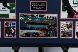 Webber And Vettel Signed Photo Presentation