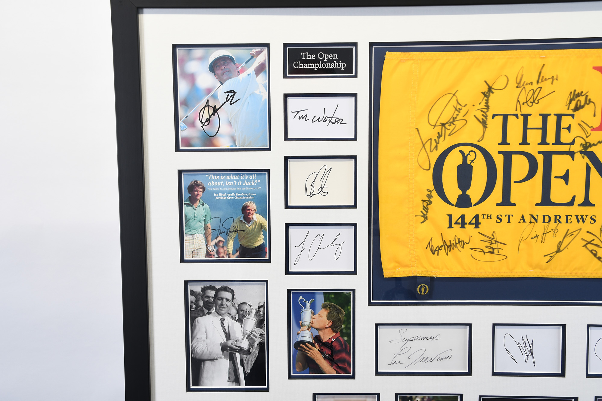 Signed 144th St. Andrews Open Flag - Image 3 of 7