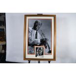 Louis Armstrong Framed Signature Presentation