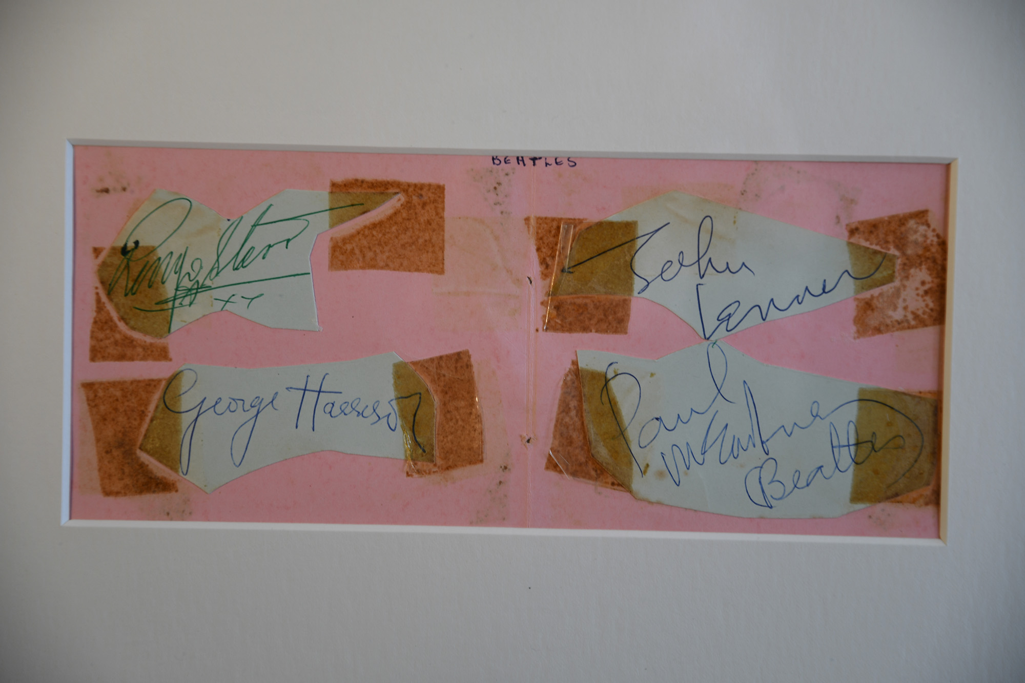 The Beatles Unique Presentation With Original Signatures - Image 3 of 7