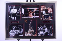 Roberto Duran Framed Signature Presentation