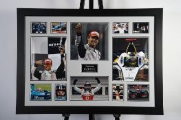 Jenson Button Signed Photo Presentation