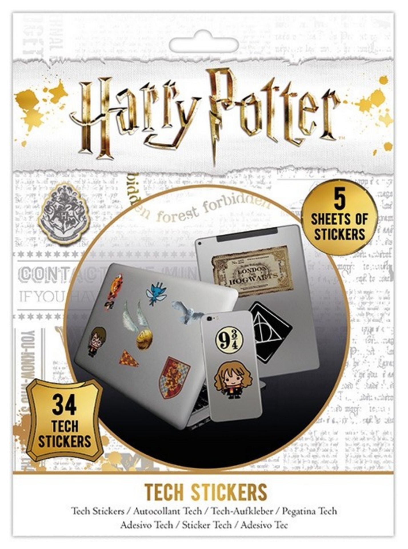 Harry Potter Artefacts Tech Sticker Pack