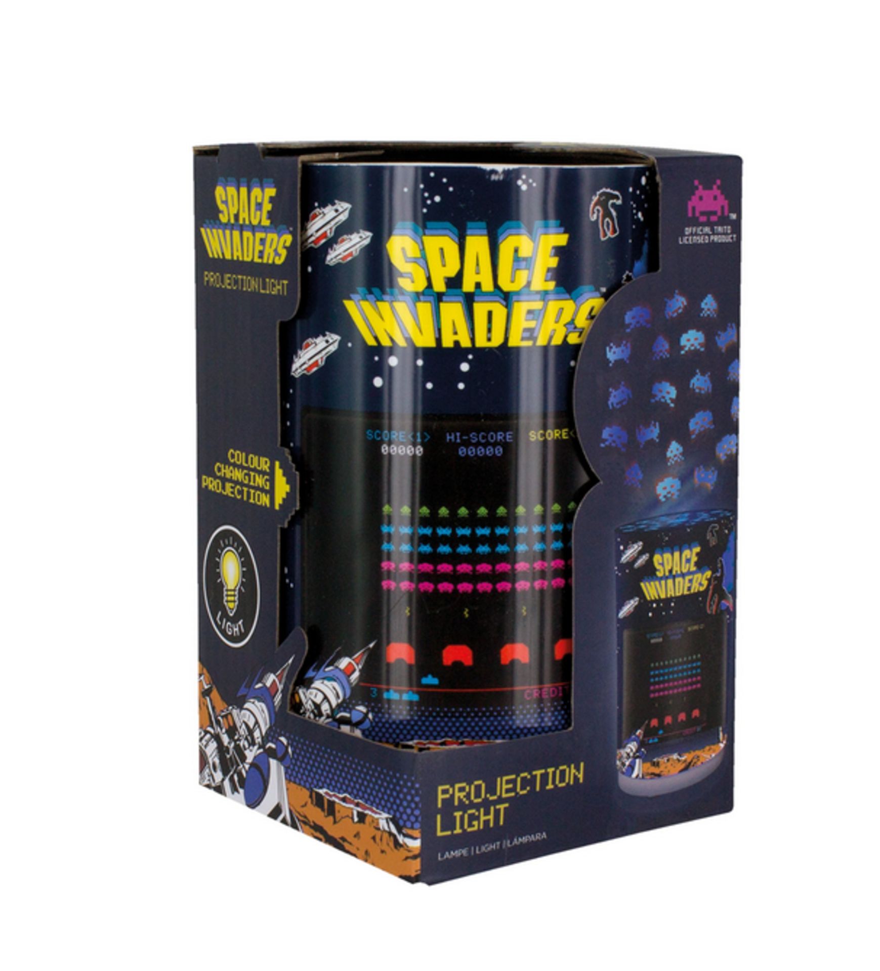 Space Invaders Projection Light, Multi-Colour