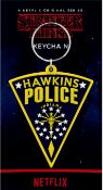 Stranger Things Hawkins Police Patch Rubber Keychain