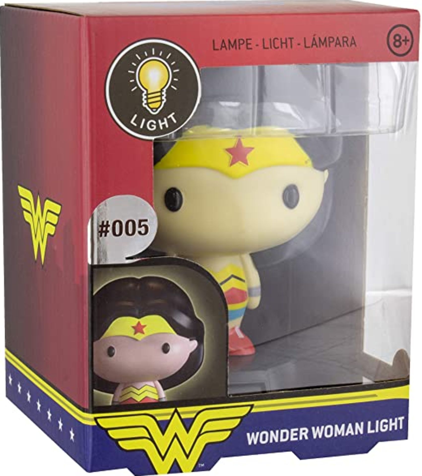 DC Comics Wonder Woman 3D Character Light, Multi-Colour