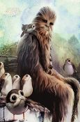 Star Wars The Last Jedi Chewbacca & Porgs Maxi Poster