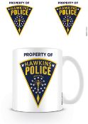 Stranger Things Hawkins Police Badge Mug