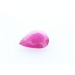Loose Pear Shape Burmese Ruby 0.84 Carats