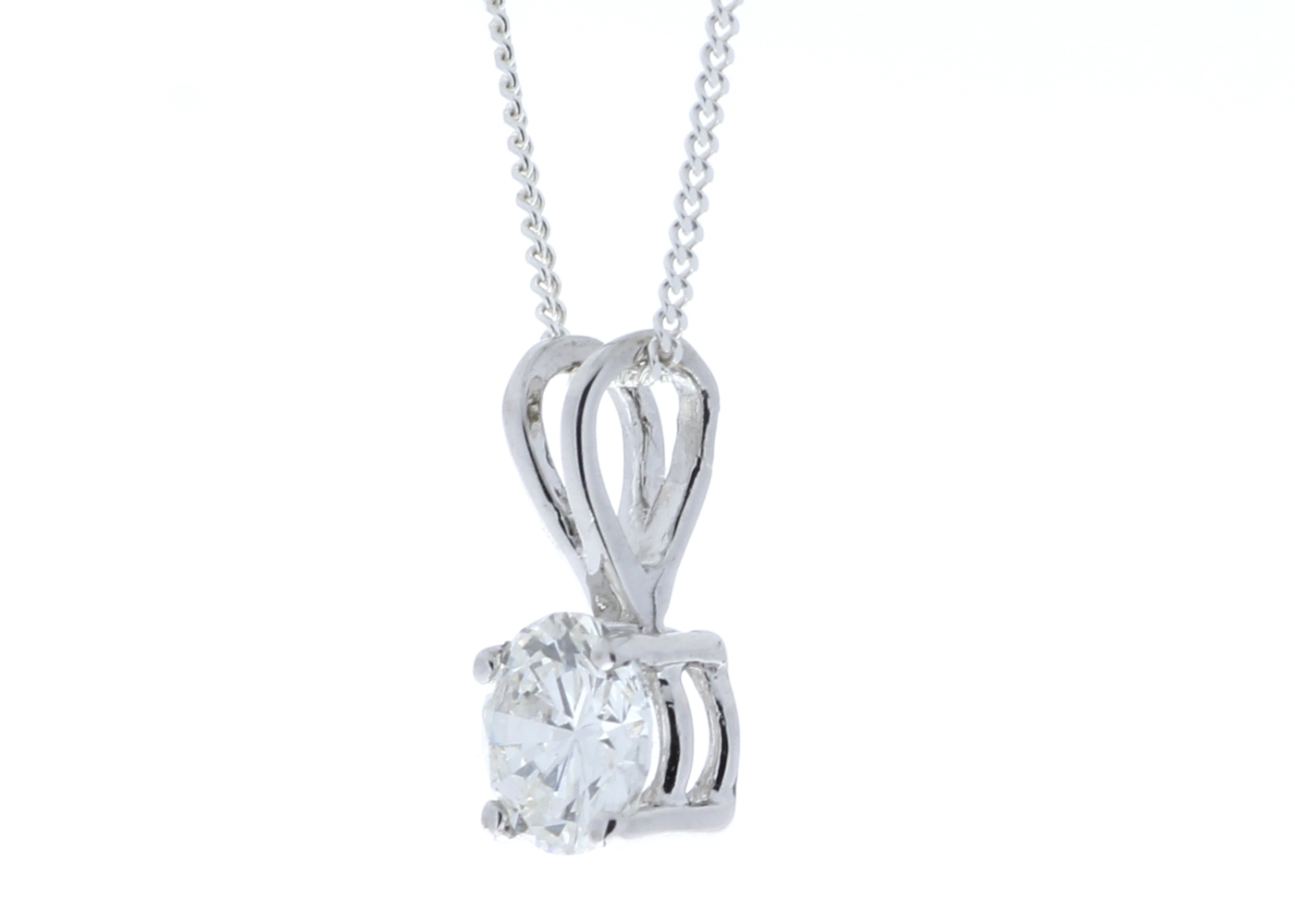 18ct Single Stone Claw Set Diamond Pendant 0.50 Carats - Image 4 of 4