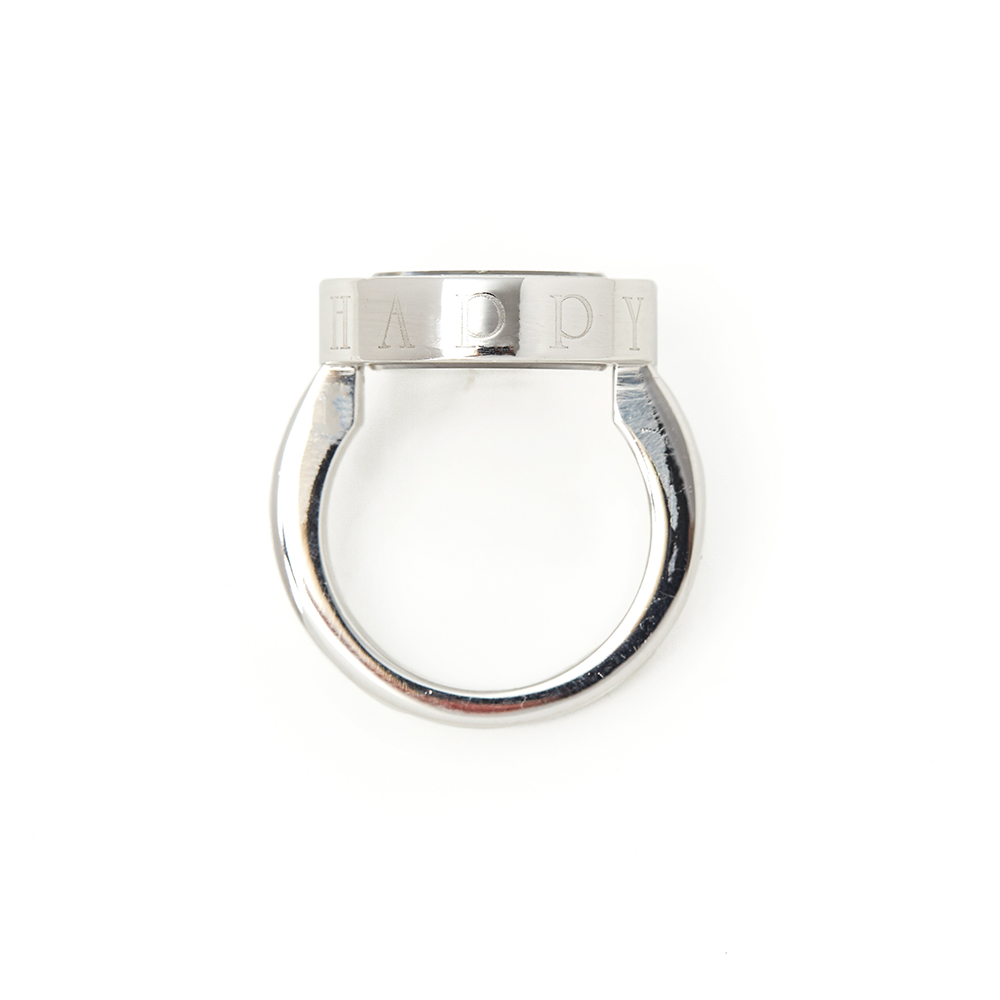 Chopard 18k White Gold Diamond Happy Spirit Ring - Image 3 of 9