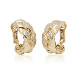 Chopard 18k Yellow Gold Diamond Cašmir Earrings