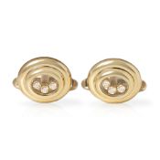 Chopard 18k Yellow Gold Happy Diamonds Cufflinks