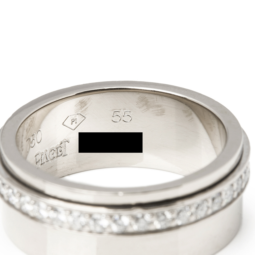 Piaget 18k White Gold Diamond Possession Ring - Image 4 of 8