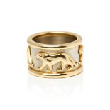 Cartier 18k Yellow & 18k White Gold Panthère Ring