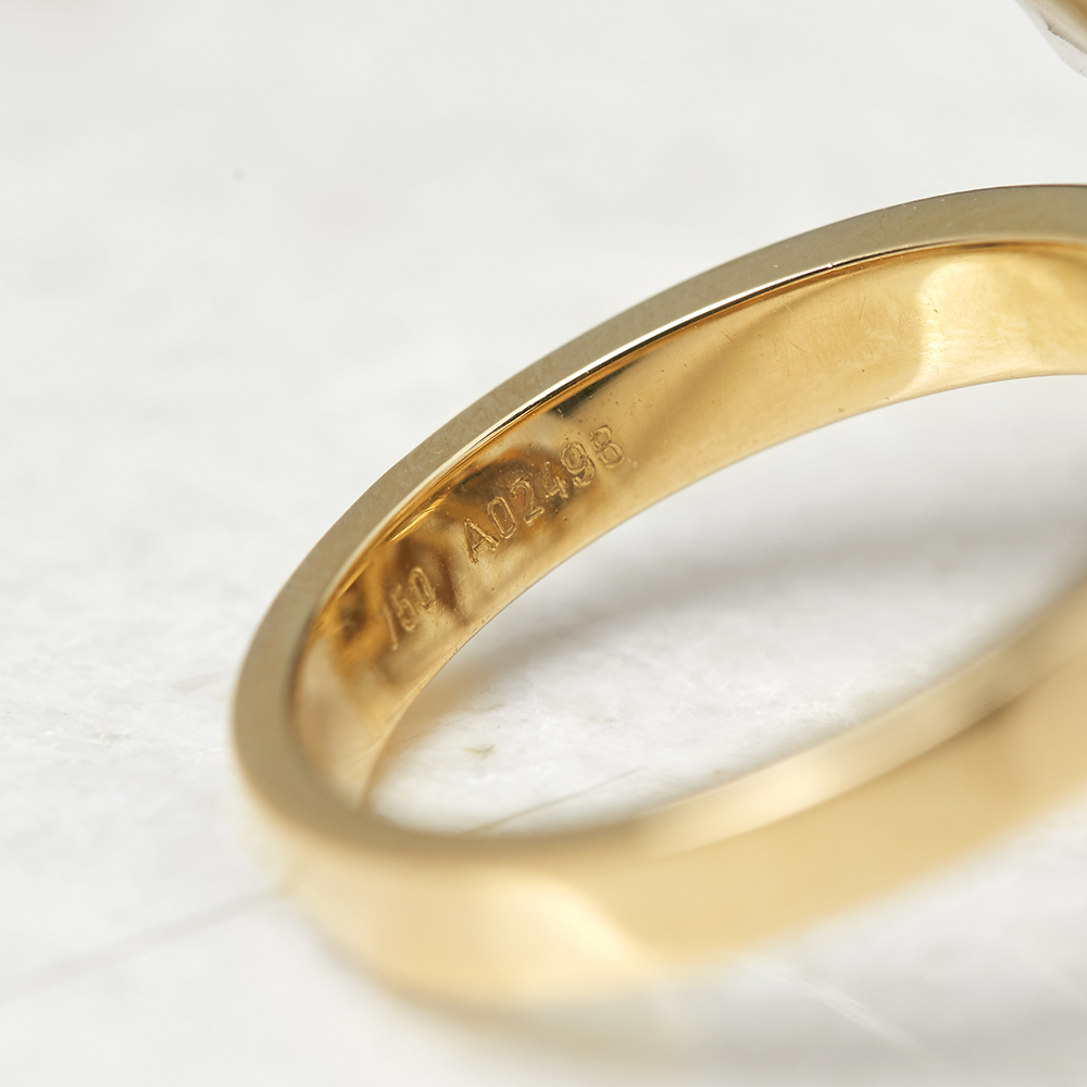 De Beers 18k Yellow Gold Fancy Brown & White Diamond Dress Ring - Image 3 of 7