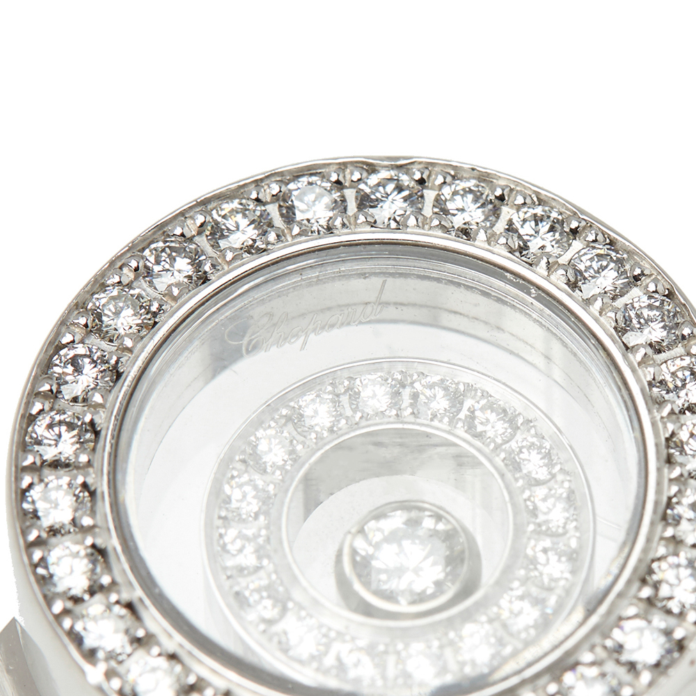 Chopard 18k White Gold Diamond Happy Spirit Ring - Image 9 of 9