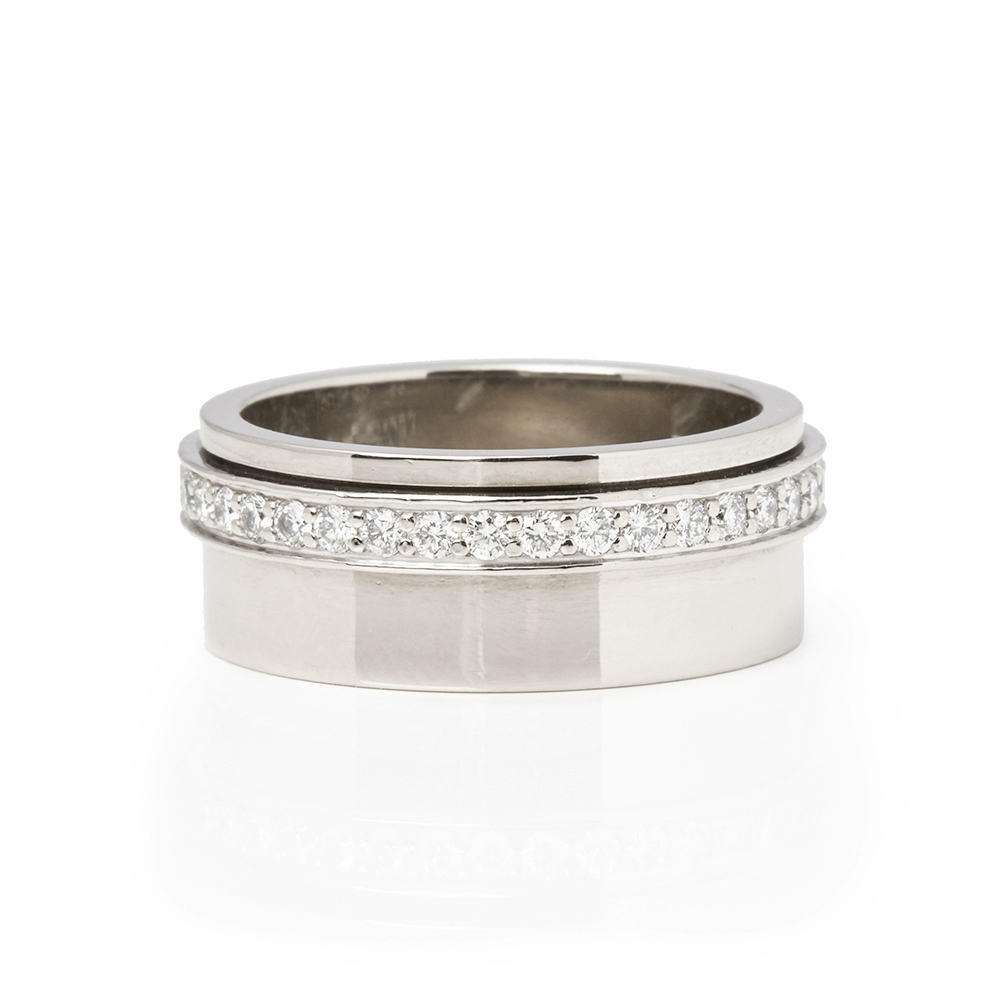 Piaget 18k White Gold Diamond Possession Ring - Image 7 of 8