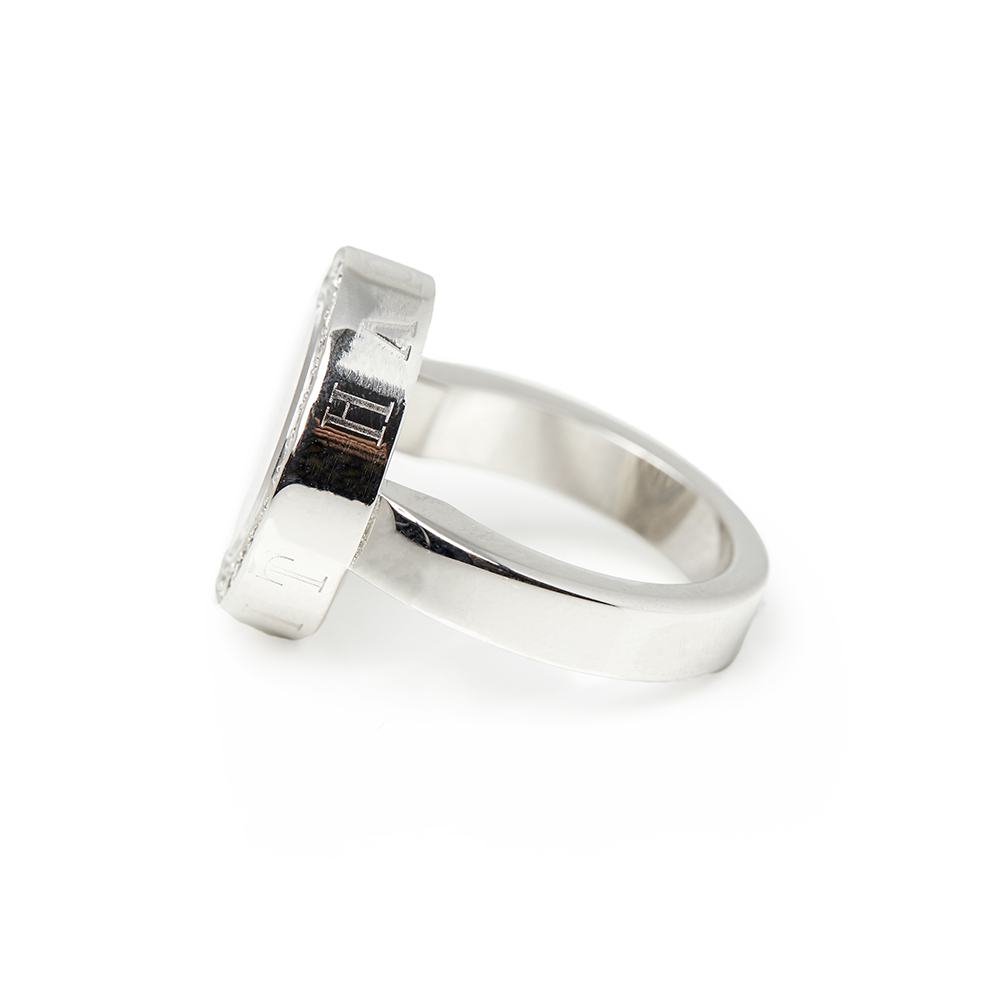 Chopard 18k White Gold Diamond Happy Spirit Ring - Image 8 of 9