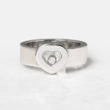 Chopard 18k White Gold Heart Happy Diamonds Ring