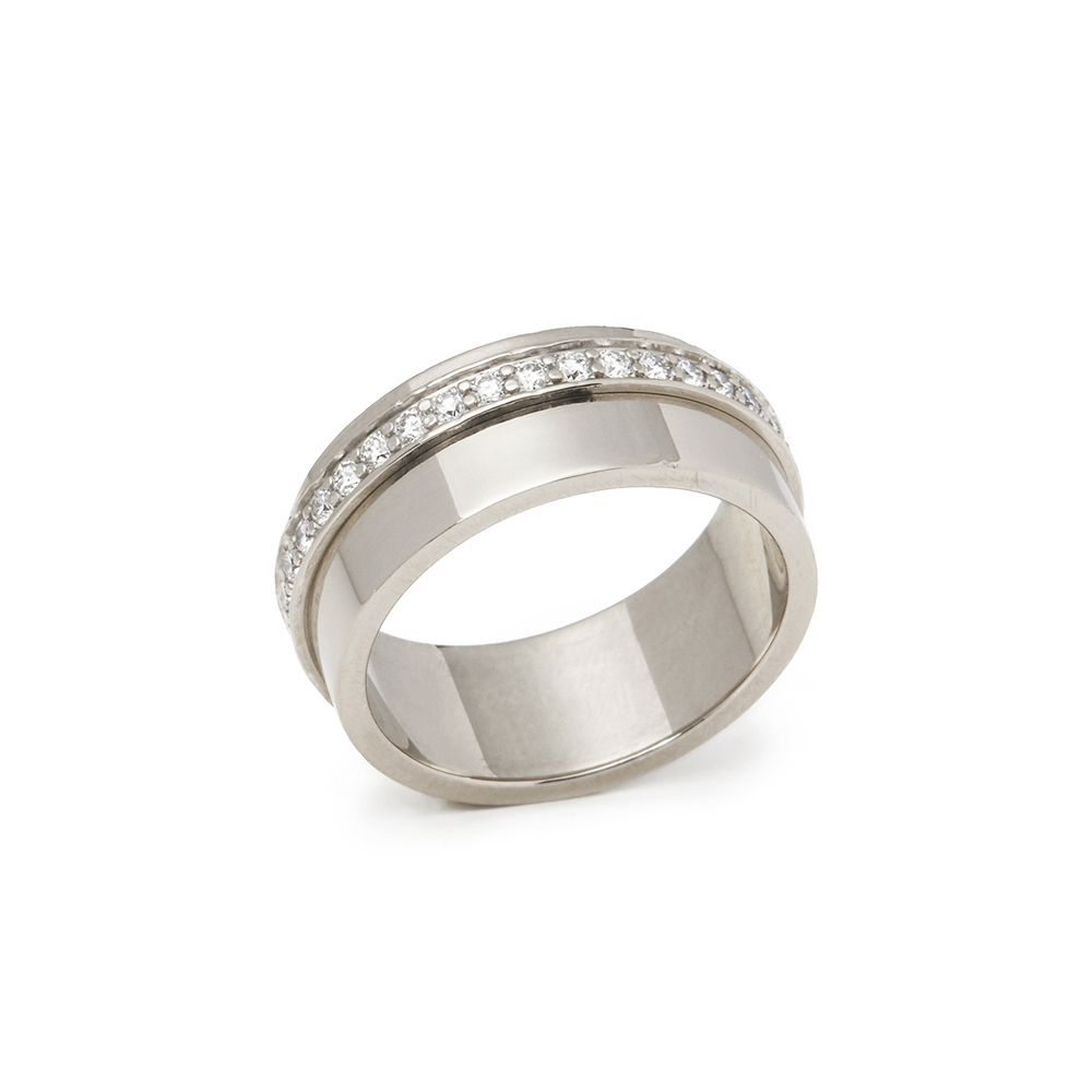 Piaget 18k White Gold Diamond Possession Ring - Image 2 of 8