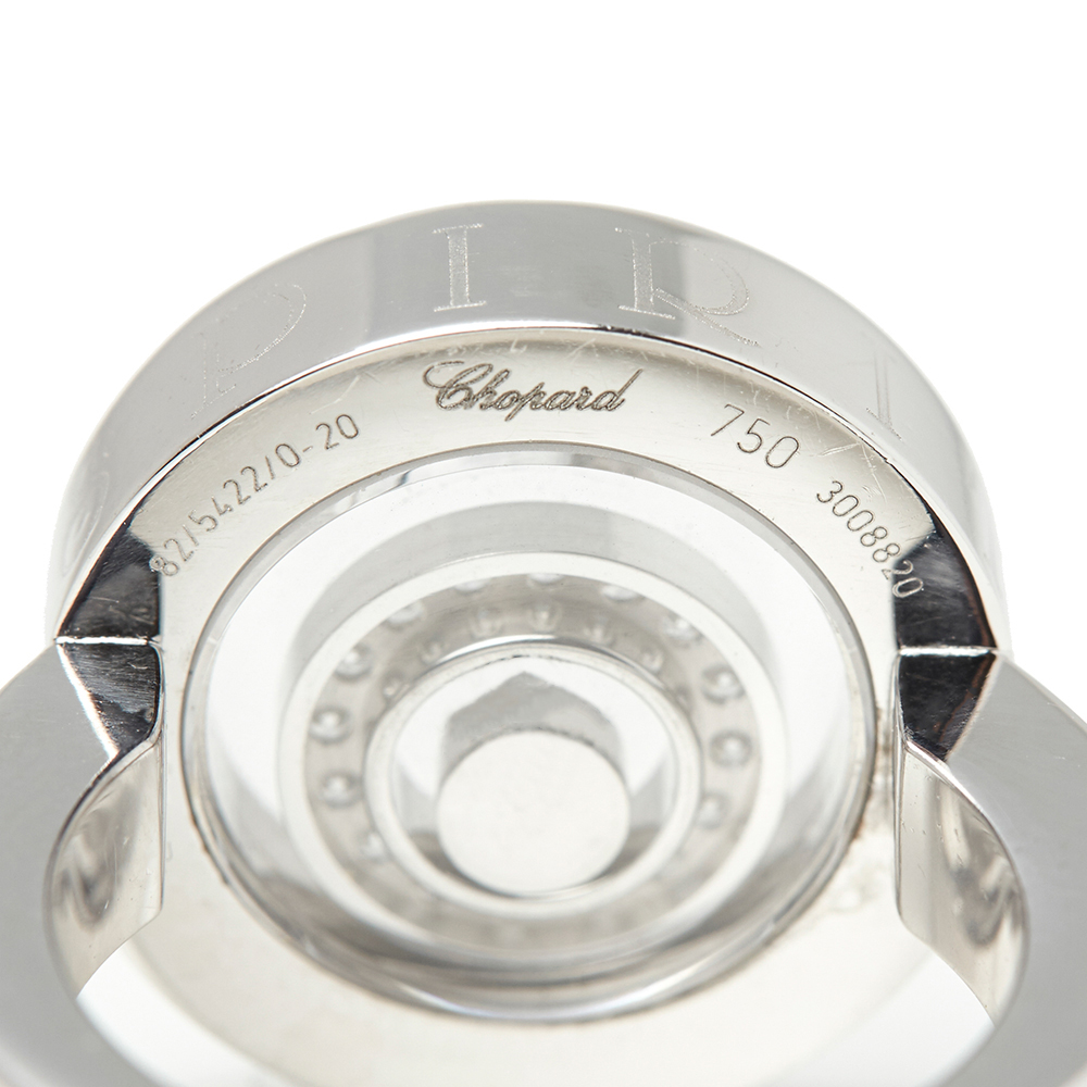 Chopard 18k White Gold Diamond Happy Spirit Ring - Image 4 of 9