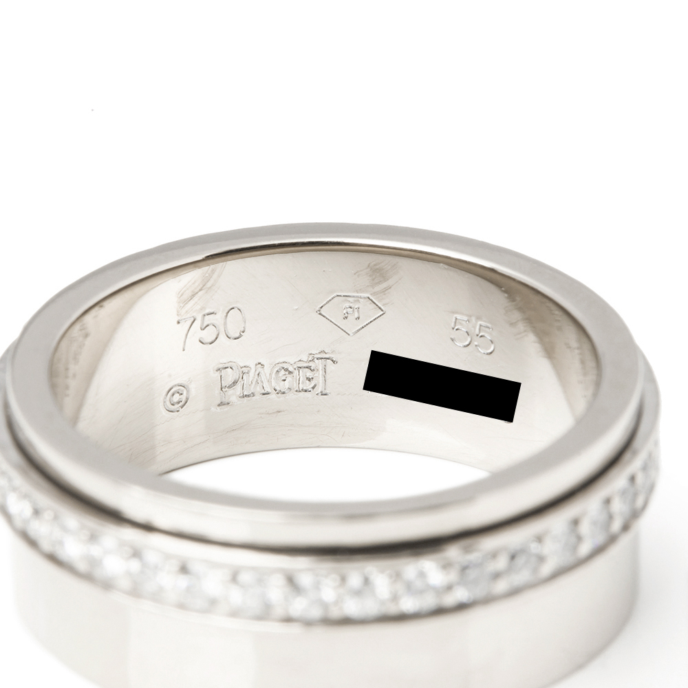 Piaget 18k White Gold Diamond Possession Ring - Image 5 of 8