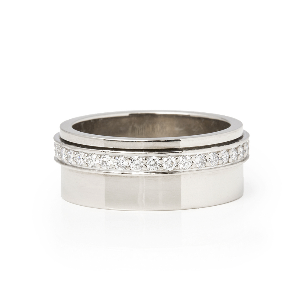 Piaget 18k White Gold Diamond Possession Ring - Image 8 of 8