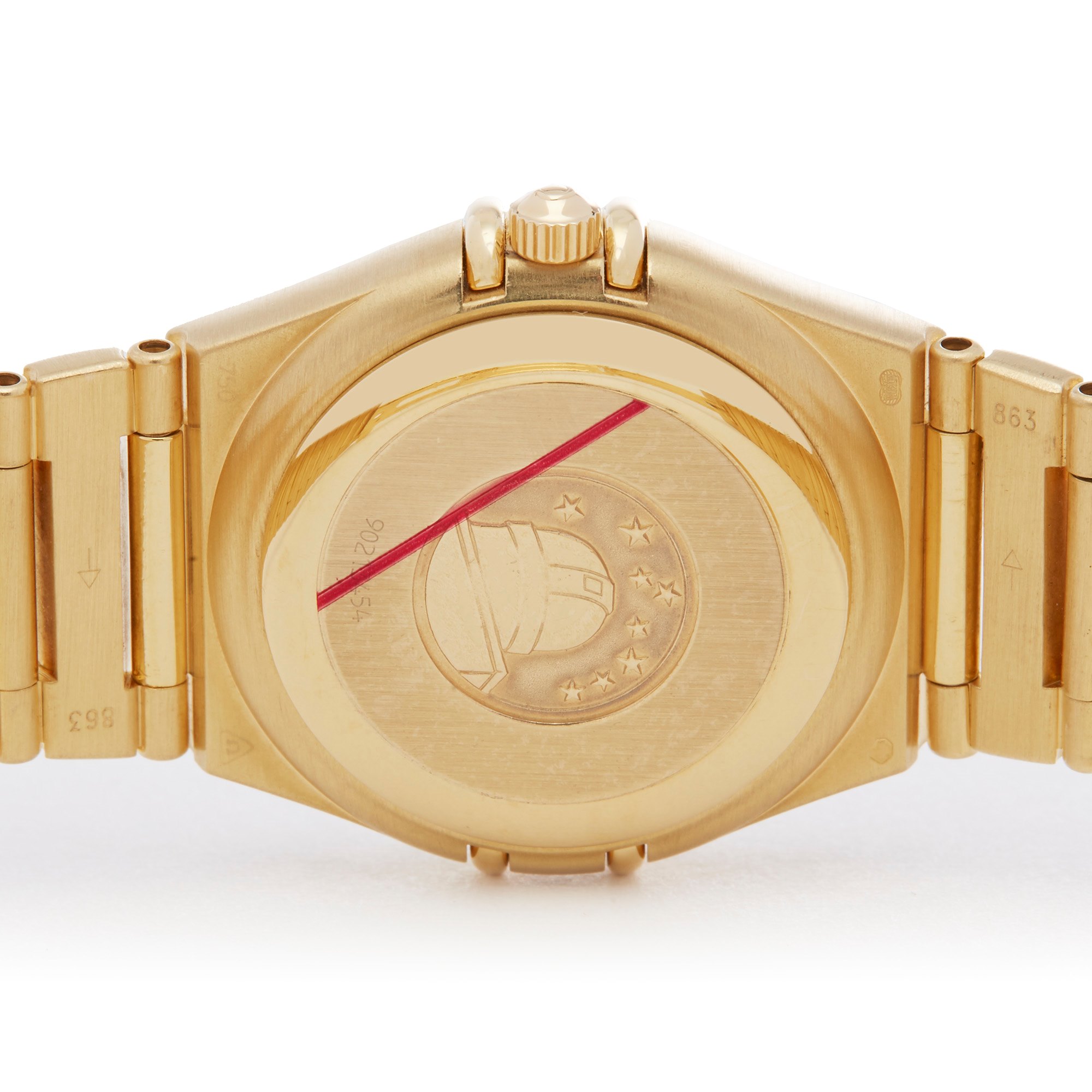 Omega Constellation 1197.79.00 Ladies Yellow Gold Iris Mid Size Automatic Watch - Image 6 of 7