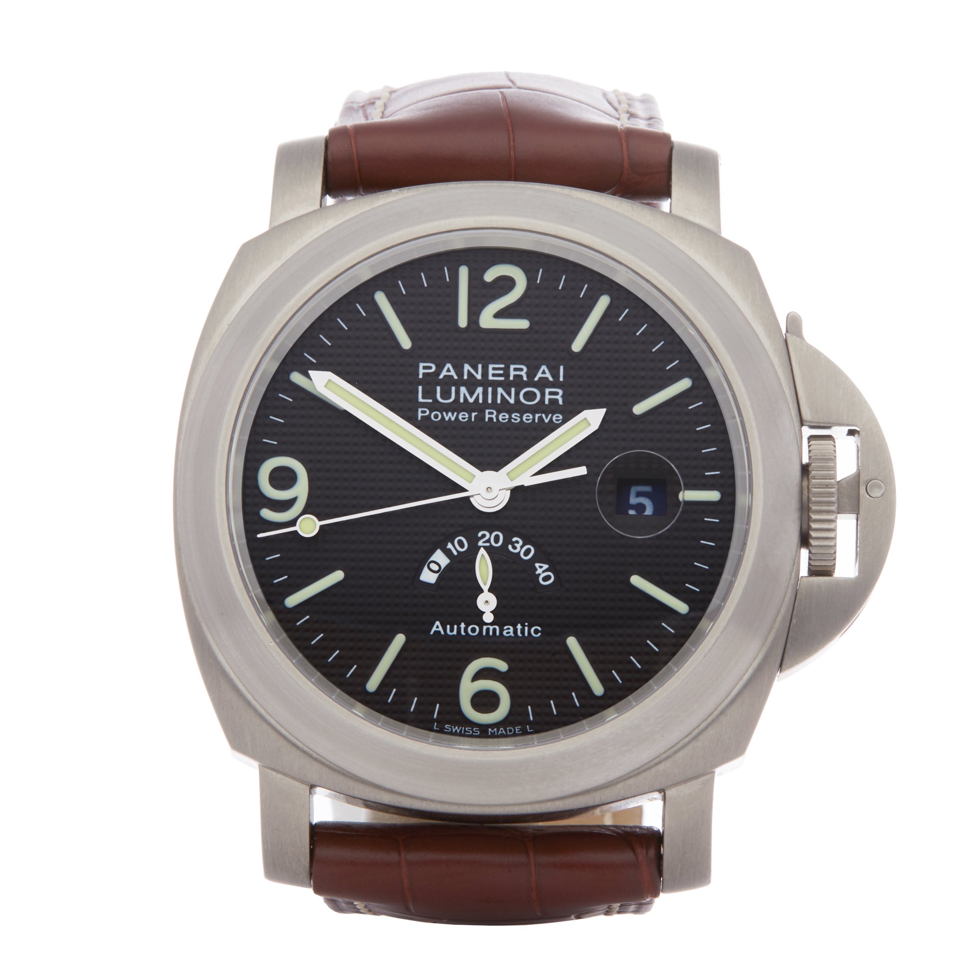 Panerai Luminor PAM00057 Men Titanium Power Reserve Watch