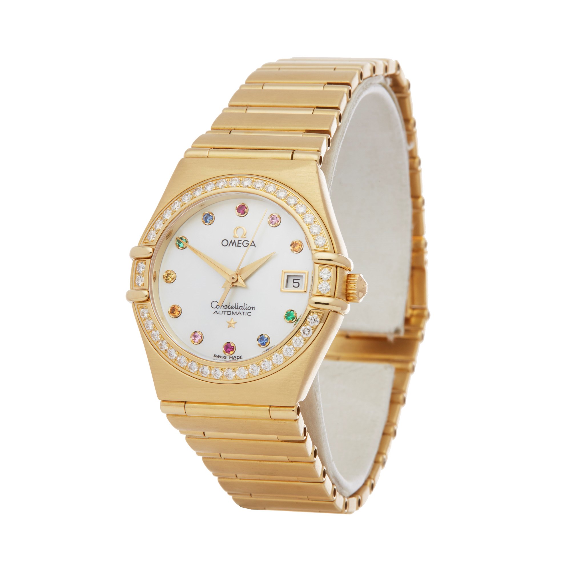 Omega Constellation 1197.79.00 Ladies Yellow Gold Iris Mid Size Automatic Watch - Image 2 of 7