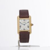 Cartier Must de Cartier Tank 1613 Unisex Gold Plated Watch