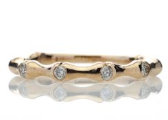 9ct Rose Gold Diamond Ring 0.12 Carats