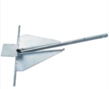 1 x 30kg galvanised cruising anchor (anc30)