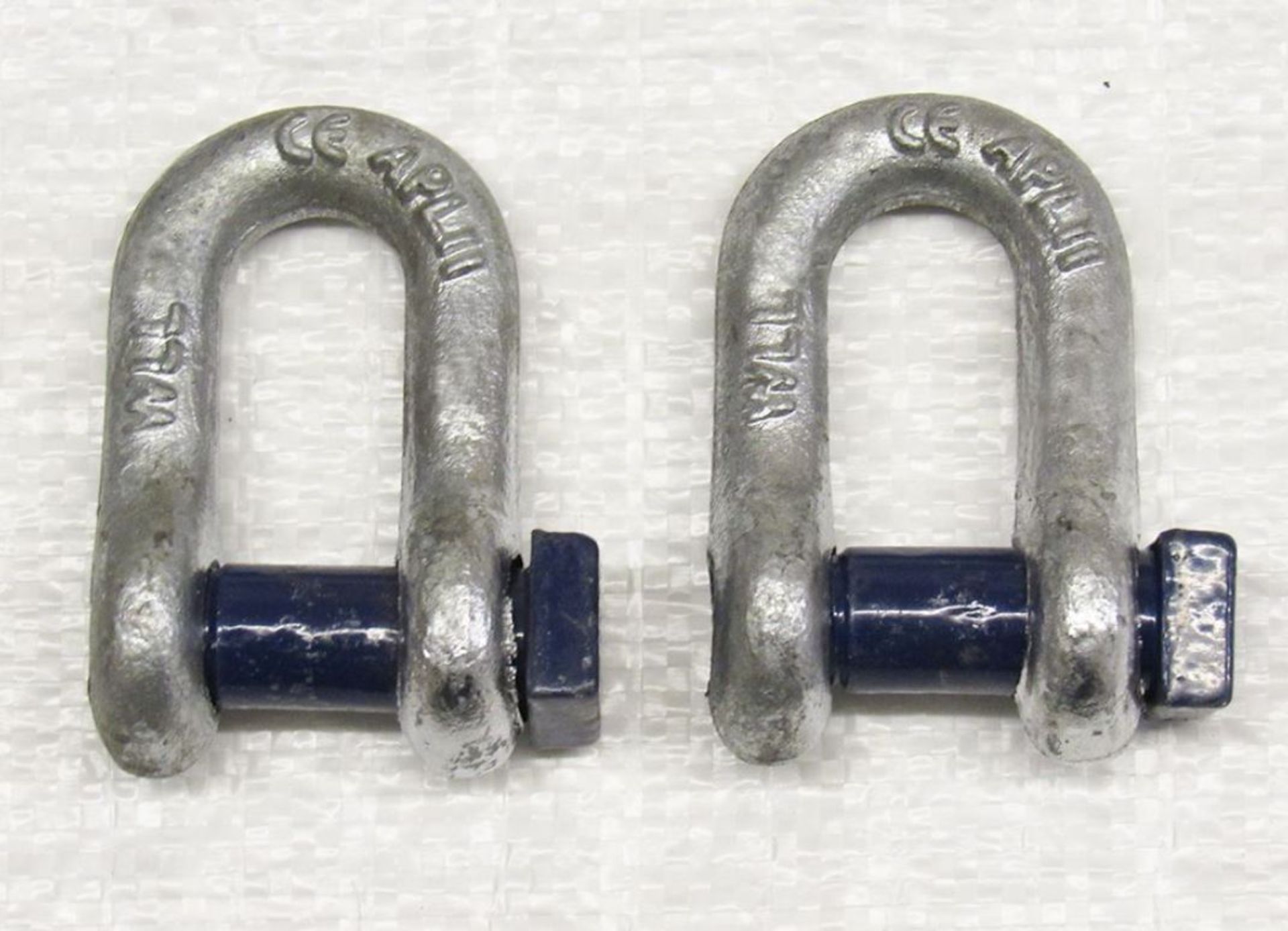 200 x 1/2" x 5/8" swl 2 ton blue pin trawler dee shackle (bpustds2)