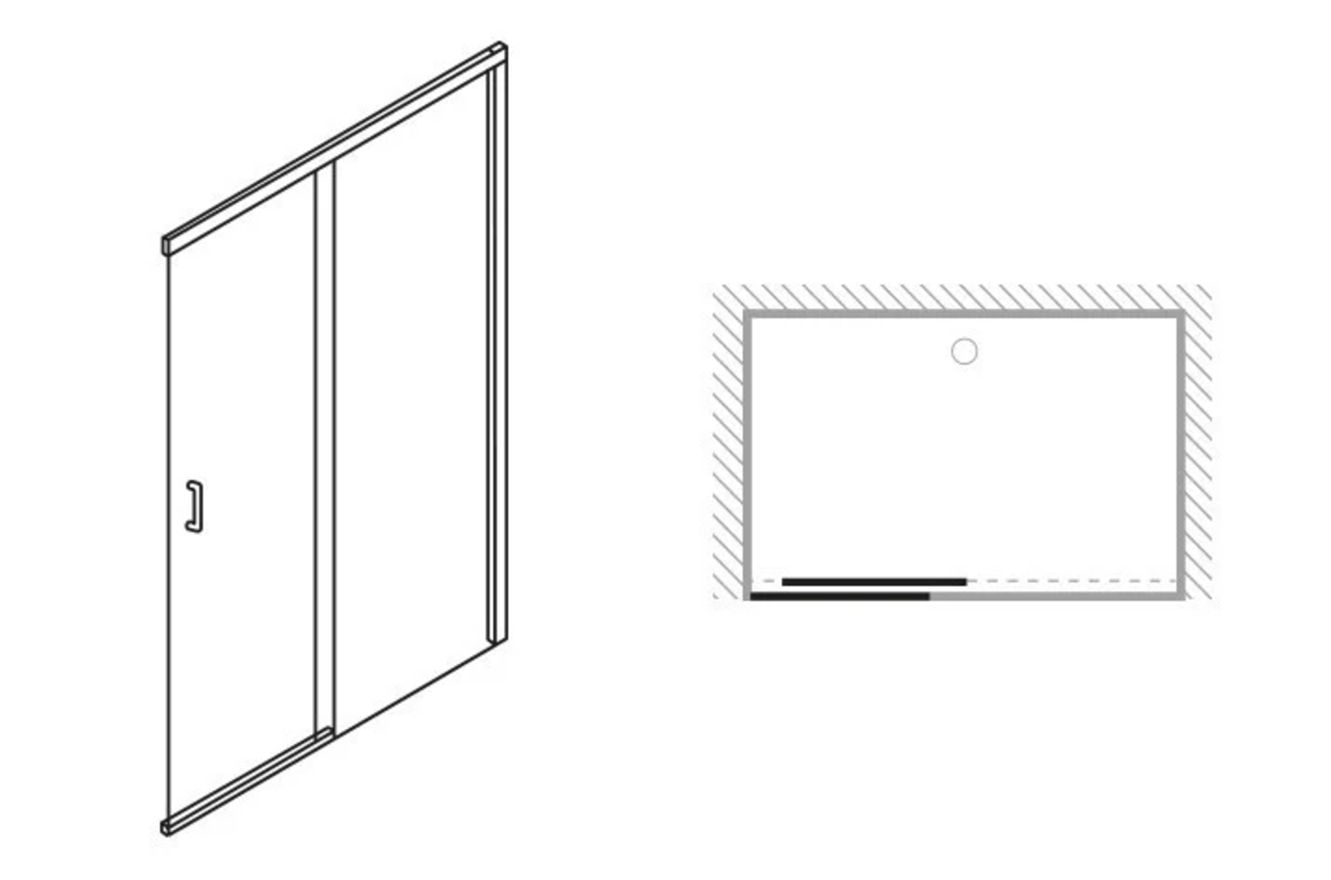 Simpsons Design Semi-Frameless Slider Soft Close Door 1200mm, RRP £450 - Image 2 of 2
