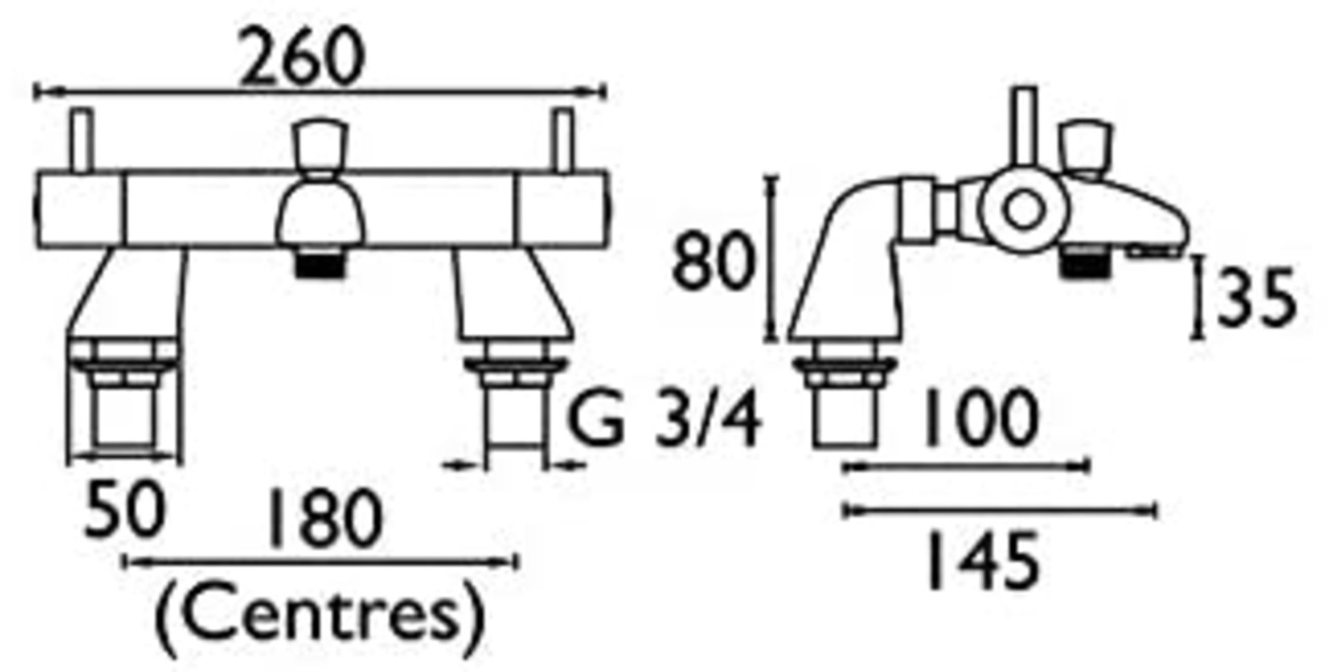 Bristan AR2 THLBSM C Artisan Thermostatic Bath Shower Mixer Chrome. RRP £260 - Image 3 of 3