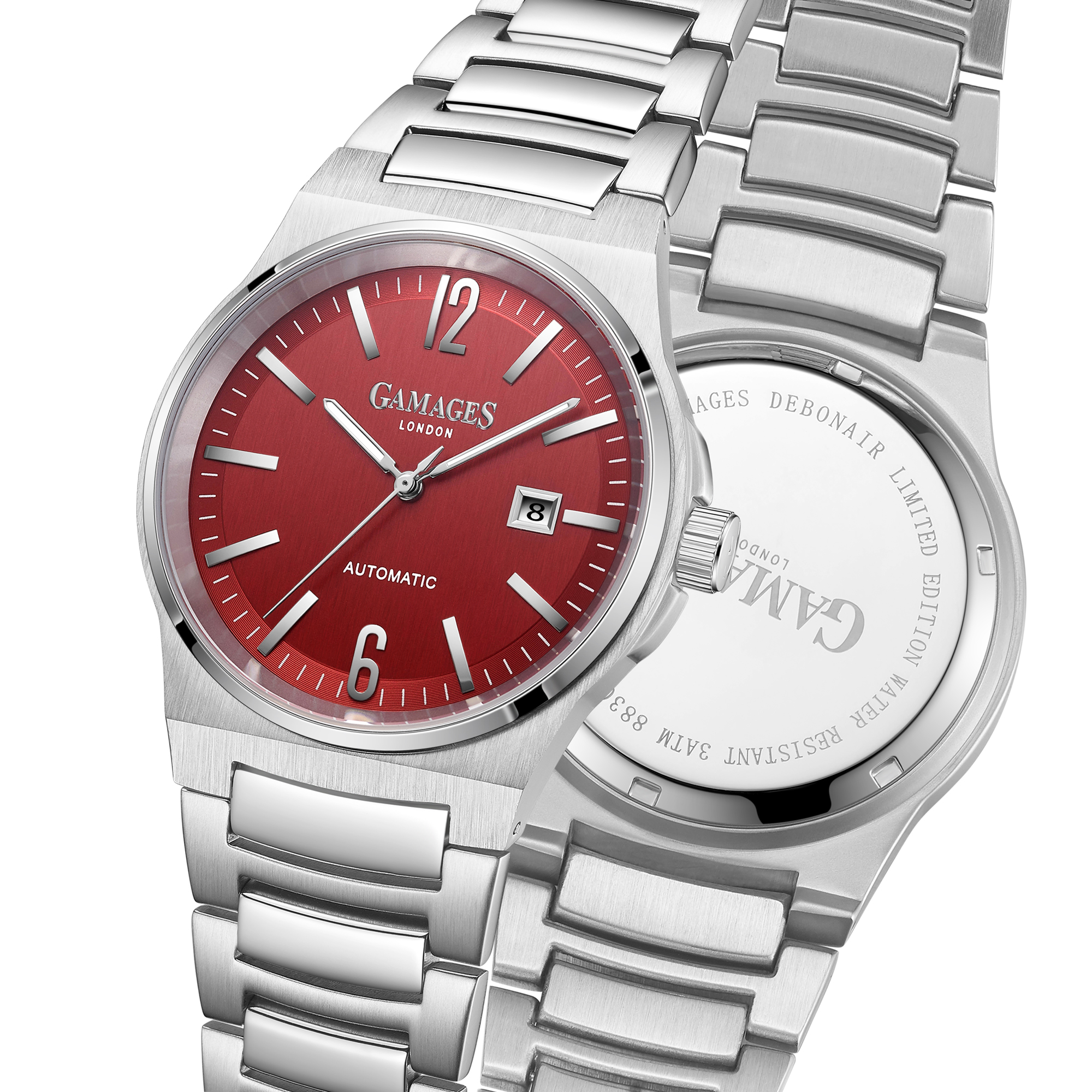 Limited Edition Hand Assembled Gamages Debonair Automatic Red – 5 Year Warranty & Free Delivery