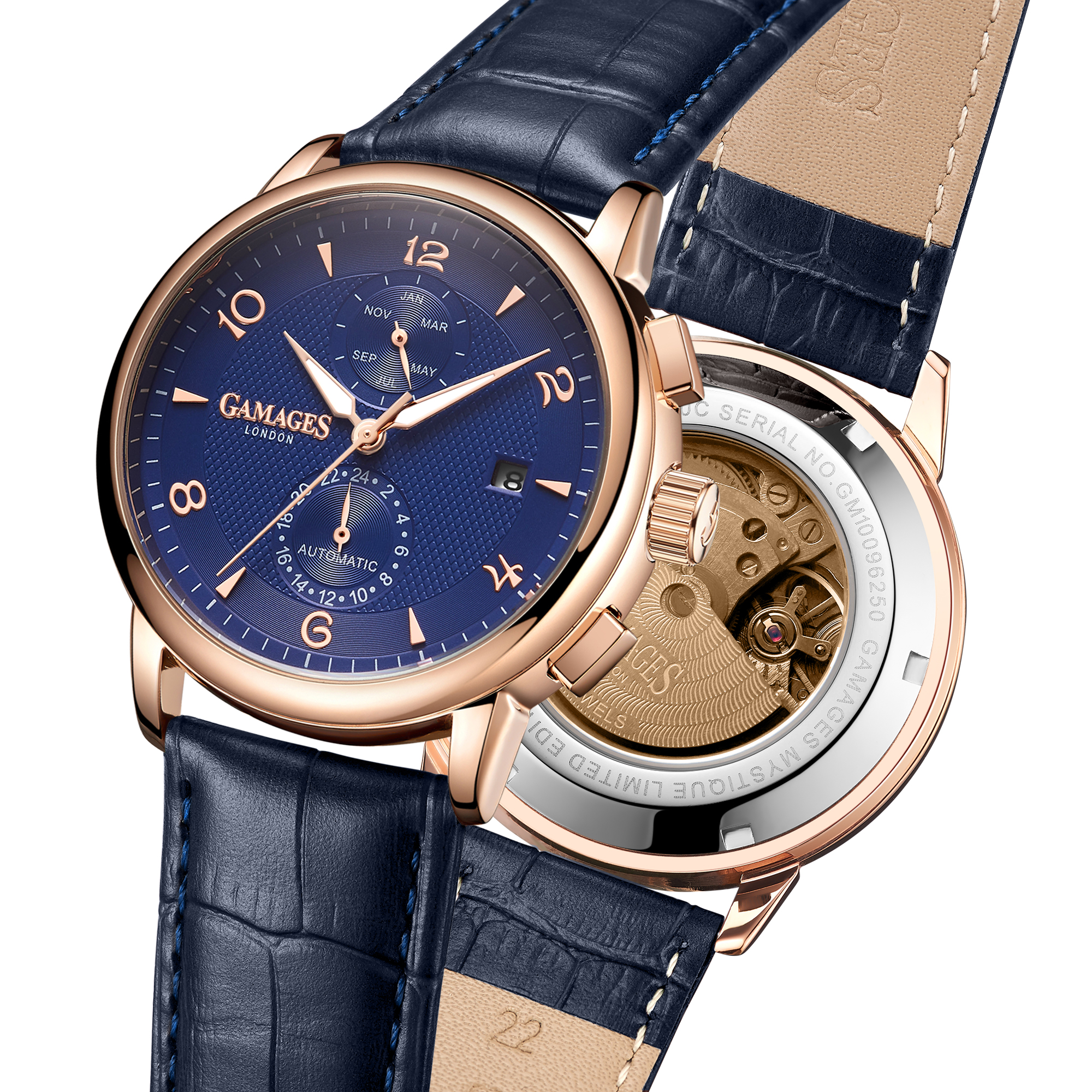 Limited Edition Hand Assembled Gamages Mystique Automatic Blue – 5 Year Warranty & Free Delivery