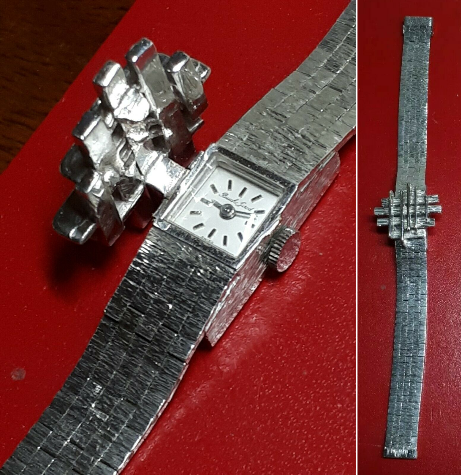 Ladies Vintage .375 9ct White Gold Bueche Girod Ladies Cocktail Watch - 38.9g