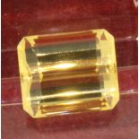 11.59ct Octagonal Citrine Loose Gemstone 12.4mm x 14.7mm