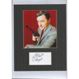 Robert Vaughan From The Vintage TV Cult Classic "Man From Uncle" Signed Montage