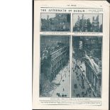 Original 1916 Print "The Aftermath In Dublin"