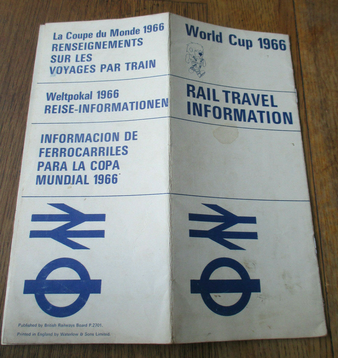 Original Rare World Cup 1966 Tournament Matches Transport Memorabilia