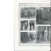 Original 1916 Print "The PM Visits Dublin" The Easter Rising