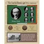 Thomas Clarke Easter Rising Original Penny Coin Birth & Death Metal Coin-Set