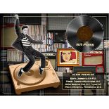 Elvis Presley "The King" Original 1935 Birth Penny Designed Metal Info Plaque