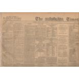 Original Times Newspaper Dated 1st Of May 1916 The Easter Rising Reports