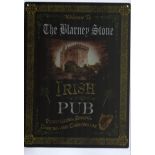 6 Large 16" x 12" Metal Engliah & Irish Novelty Pub Signs