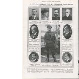 Original Easter Rising 1916 Print "The Sinn Fein Rebellion Personalities"